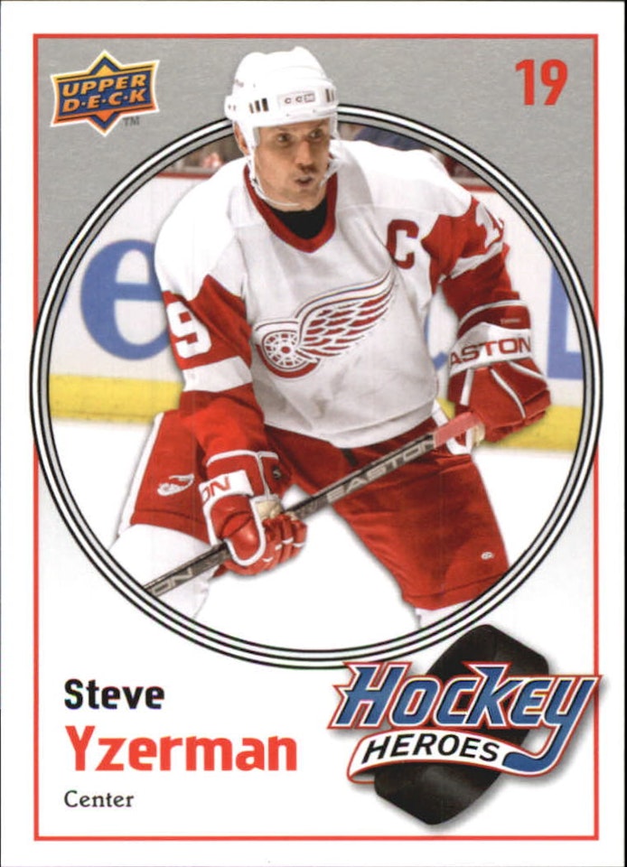 2010-11 Upper Deck Hockey Heroes Steve Yzerman #HH7 Steve Yzerman (25-417x9-RED WINGS)