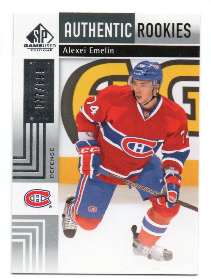 2011-12 SP Game Used #161 Alexei Emelin RC (25-404x1-CANADIENS)