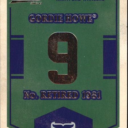 2012-13 Classics Signatures Banner Numbers #4 Gordie Howe SP (60-380x4-WHALERS)