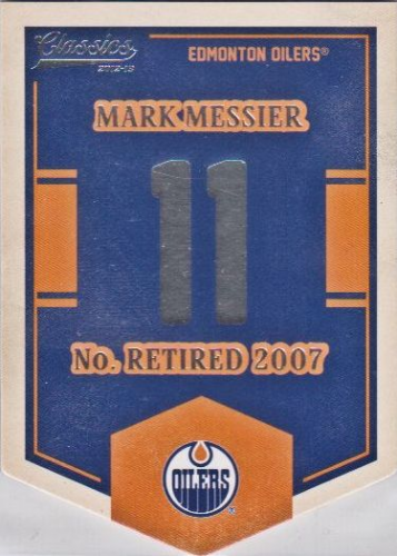 2012-13 Classics Signatures Banner Numbers #35 Mark Messier (40-380x7-OILERS)