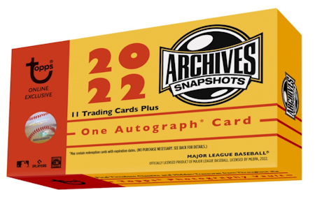 2022 Topps Archives Snapshots Baseball (Hel Box)