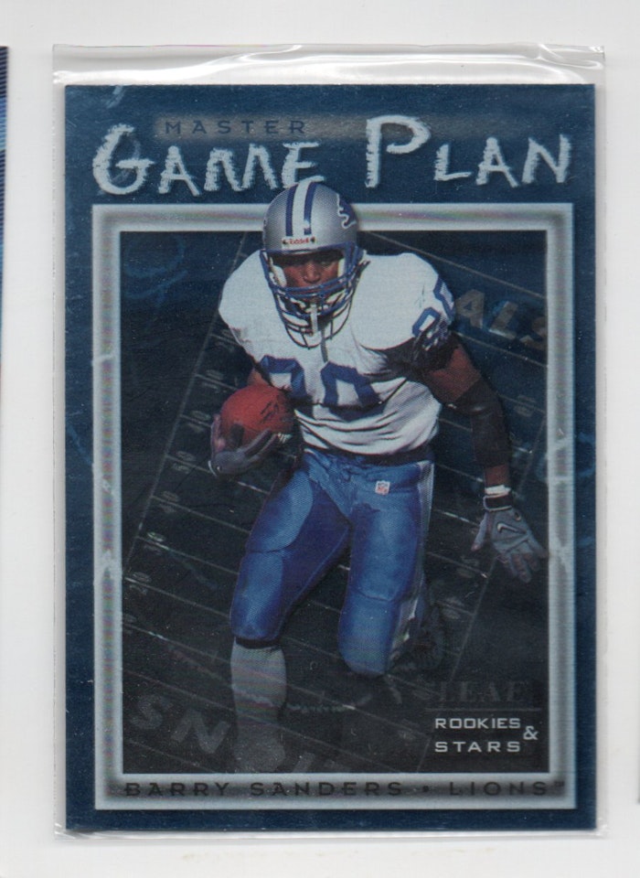1998 Leaf Rookies and Stars Game Plan #12 Barry Sanders (40-421x8-NFLLIONS)
