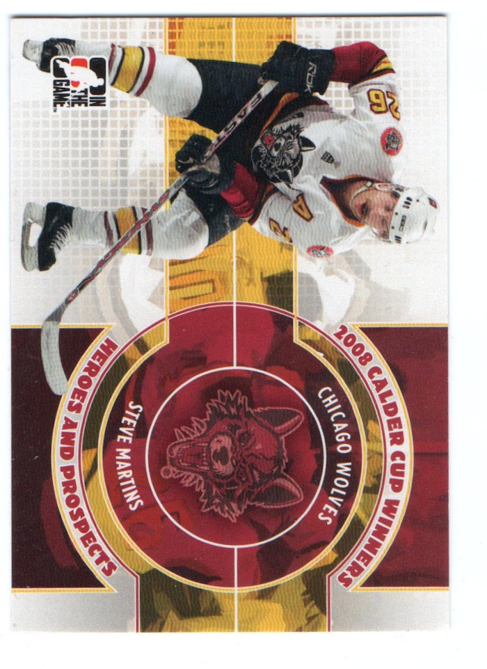 2008-09 ITG Heroes and Prospects Calder Cup Winners #5 Steve Martins (20-428x2-AHL)