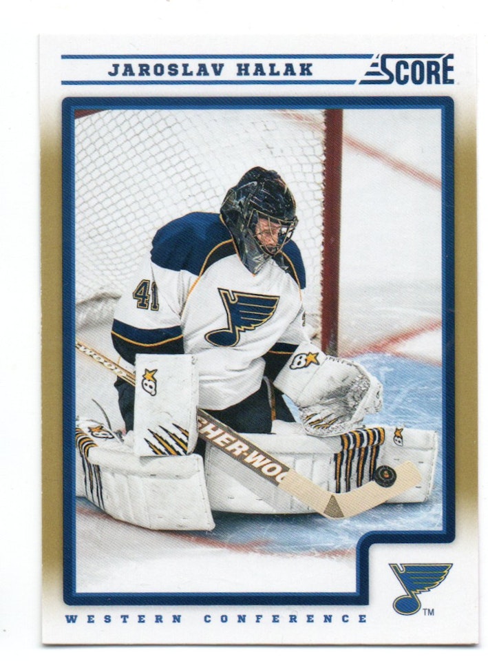 2012-13 Score Gold Rush #405 Jaroslav Halak (10-426x1-BLUES)