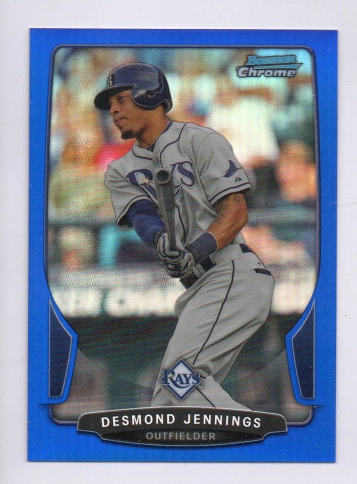 2013 Bowman Chrome Blue Refractors #111 Desmond Jennings (25-406x1-MLBRAYS)