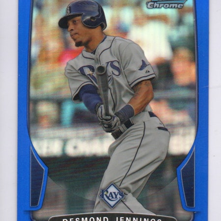 2013 Bowman Chrome Blue Refractors #111 Desmond Jennings (25-406x1-MLBRAYS)