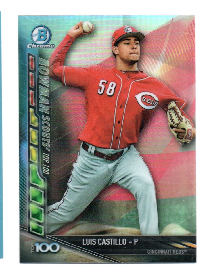 2017 Bowman Chrome Scouts Top 100 Update #BSULC Luis Castillo (15-408x7-MLBREDS)