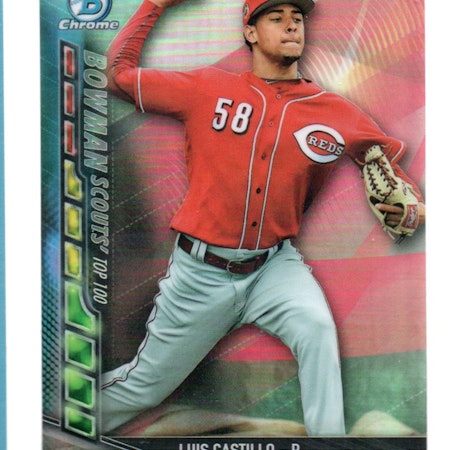 2017 Bowman Chrome Scouts Top 100 Update #BSULC Luis Castillo (15-408x7-MLBREDS)