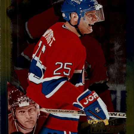 1994-95 Score Gold Line #165 Vincent Damphousse (12-434x8-CANADIENS)