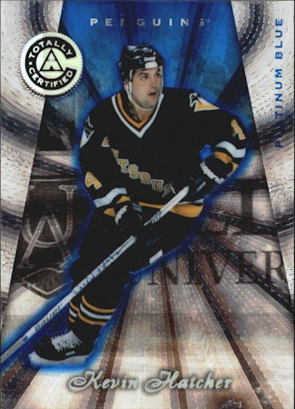 1997-98 Pinnacle Totally Certified Platinum Blue #86 Kevin Hatcher (20-433x2-PENGUINS)
