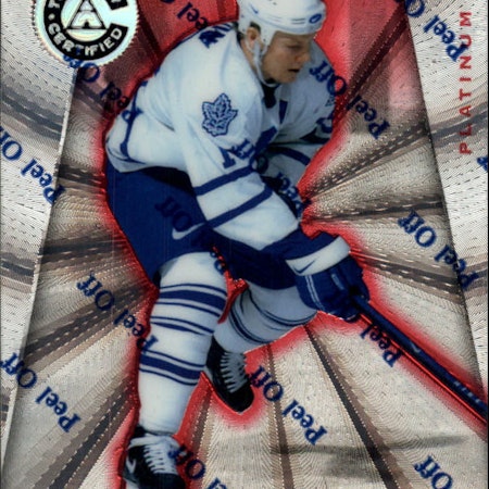 1997-98 Pinnacle Totally Certified Platinum Red #53 Mats Sundin (20-432x6-MAPLE LEAFS)