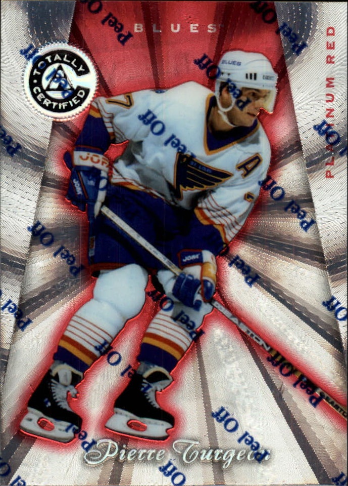 1997-98 Pinnacle Totally Certified Platinum Red #62 Pierre Turgeon (15-433x4-BLUES)