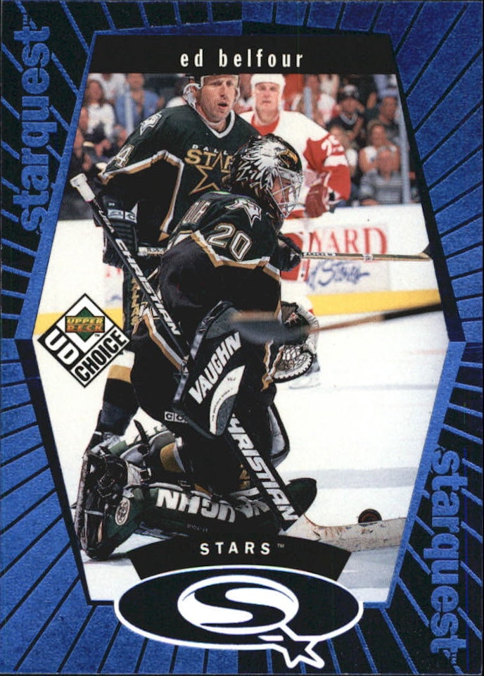 1998-99 UD Choice StarQuest Blue #SQ17 Ed Belfour (10-440x1-NHLSTARS)
