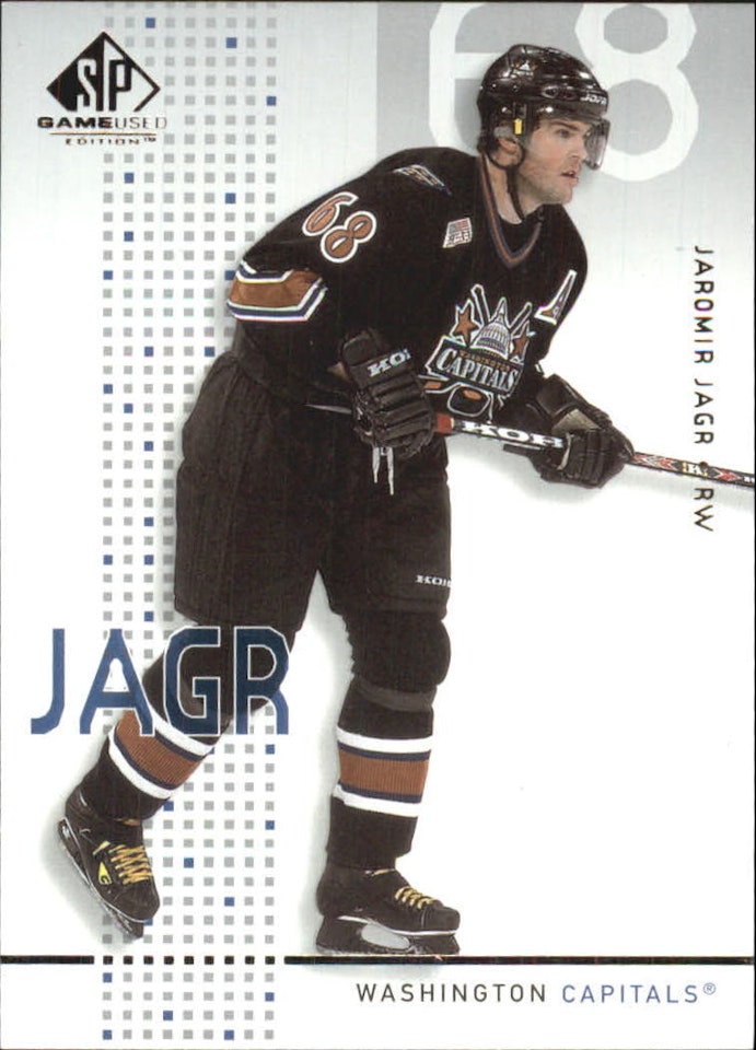 2002-03 SP Game Used #50 Jaromir Jagr (30-438x1-CAPITALS)
