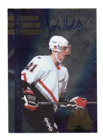 1996 Collector's Edge Ice Future Legends Signed, Sealed and Delivered #6 Josh Holden (20-X25-OTHERS)