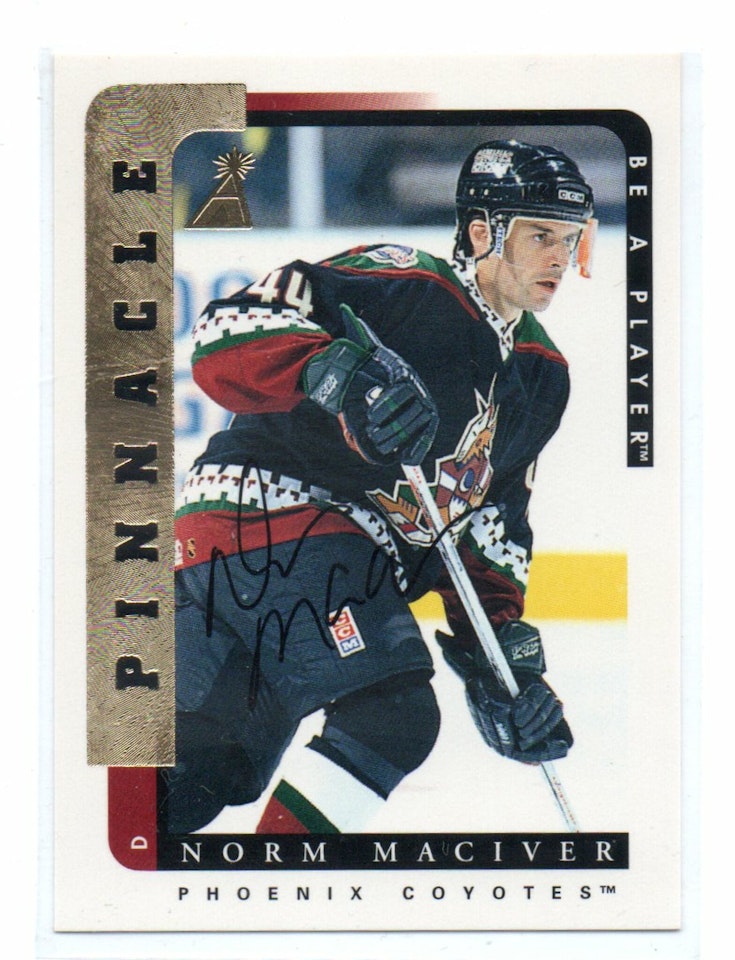 1996-97 Be A Player Autographs #133 Norm Maciver (20-X348-COYOTES)