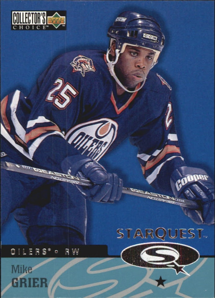 1997-98 Collector's Choice StarQuest #SQ24 Mike Grier (10-X353-OILERS)