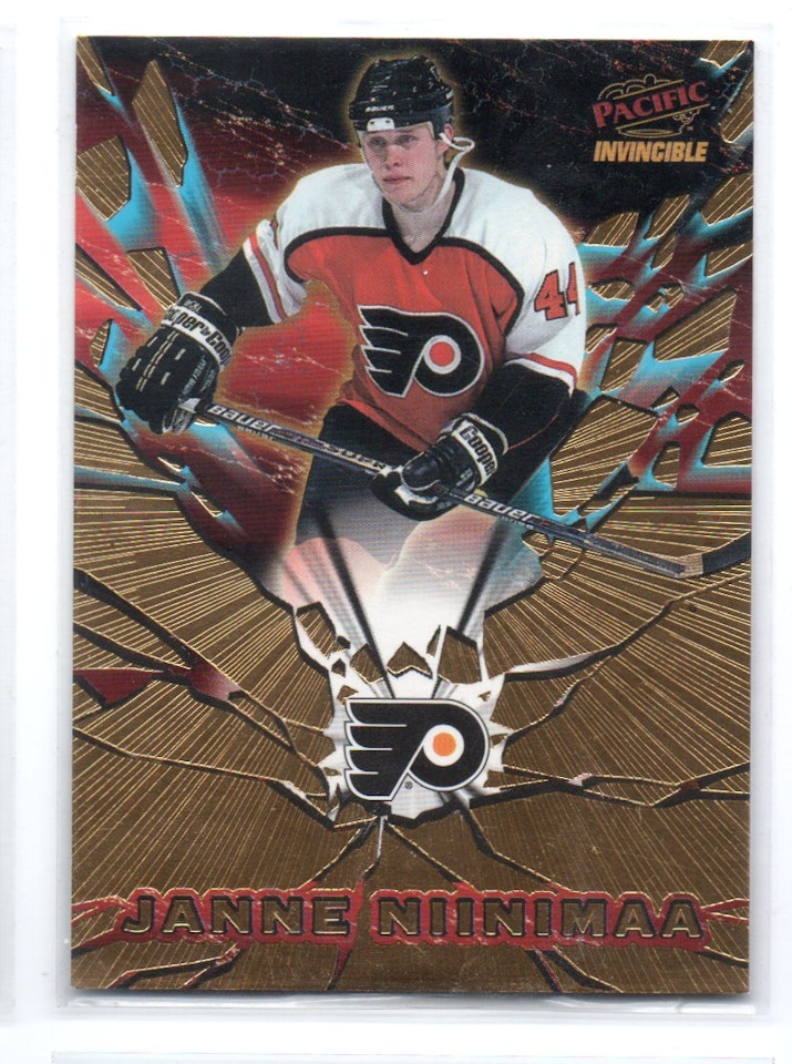 1997-98 Pacific Invincible Feature Performers #26 Janne Niinimaa (10-X348-FLYERS)