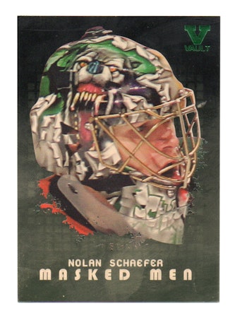 2008-09 Between The Pipes Masked Men Gold #MM50 Nolan Schaefer (50-X19-OTHERS)
