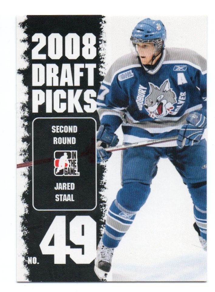 2008-09 ITG Heroes and Prospects Draft Picks #DP20 Jared Staal (15-X28-OTHERS)