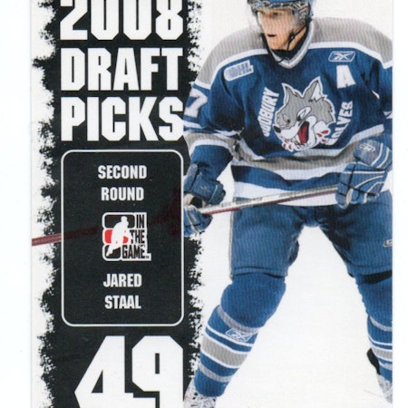 2008-09 ITG Heroes and Prospects Draft Picks #DP20 Jared Staal (15-X28-OTHERS)