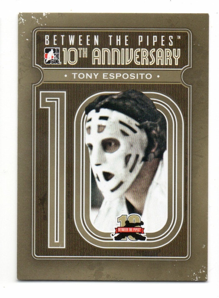 2011-12 Between The Pipes 10th Anniversary #BTPA44 Tony Esposito (20-X29-BLACKHAWKS)