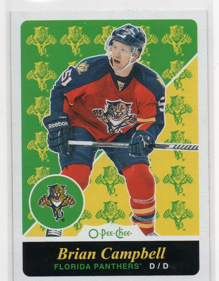 2015-16 O-Pee-Chee Retro #370 Brian Campbell (10-X22-NHLPANTHERS)
