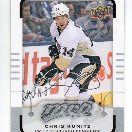 2015-16 Upper Deck MVP Silver Script #24 Chris Kunitz (10-X20-PENGUINS)