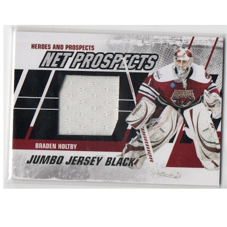 2010-11 ITG Heroes and Prospects Net Prospects Jerseys Black #NPM08 Braden Holtby (80-X155-CAPITALS)