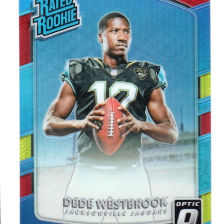 2017 Donruss Optic Red and Yellow #187 Dede Westbrook RR (20-409x5-NFLJAGUARS)