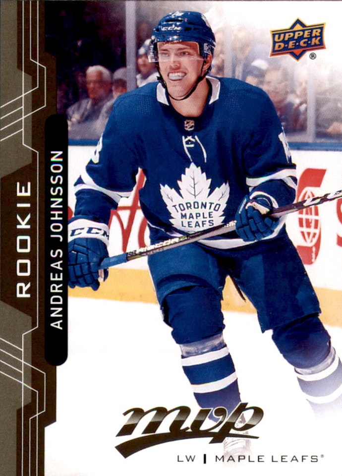 2018-19 Upper Deck MVP #249 Andreas Johnsson RC (20-392x2-MAPLE LEAFS)
