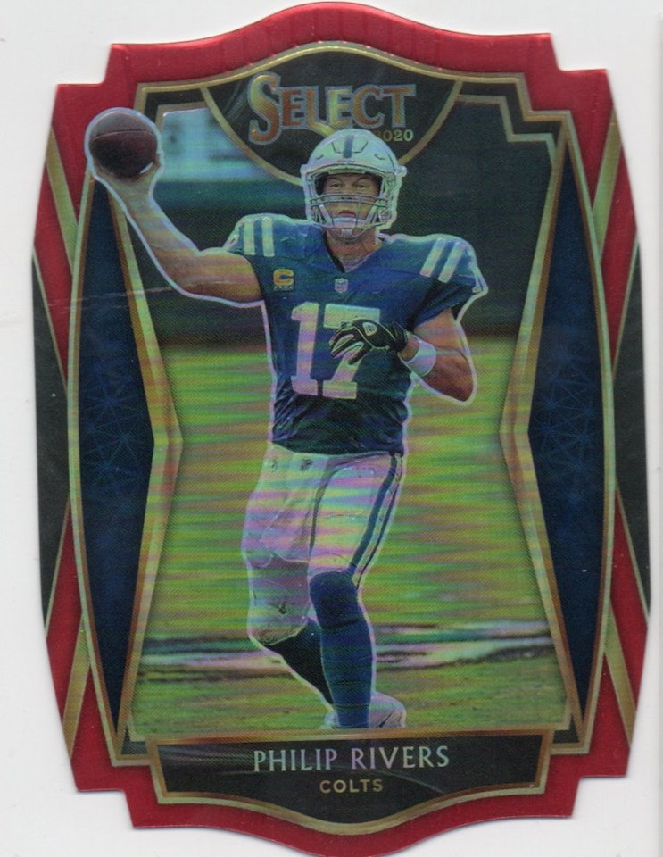 2020 Select Prizm Red Die Cut #129 Philip Rivers (20-387x2-NFLCOLTS)