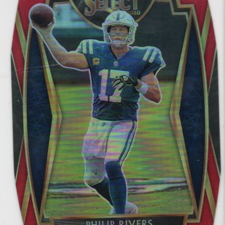 2020 Select Prizm Red Die Cut #129 Philip Rivers (20-387x2-NFLCOLTS)