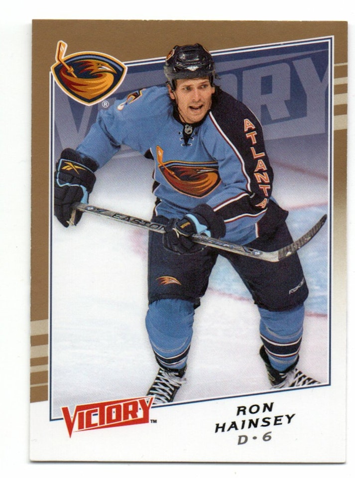 2008-09 Upper Deck Victory Gold #253 Ron Hainsey (15-442x5-THRASHERS)