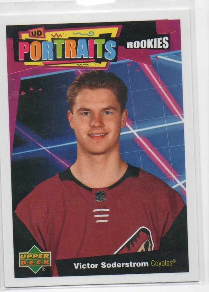 2020-21 Upper Deck UD Portraits #P60 Victor Soderstrom (10-X331-COYOTES)