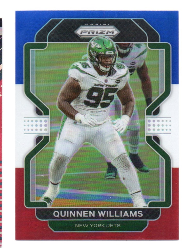 2021 Panini Prizm Prizms Red White and Blue #89 Quinnen Williams (15-421x4-NFLJETS)