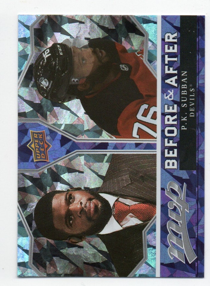 2021-22 Upper Deck MVP Before and After #BA5 P.K. Subban (10-X359-DEVILS)