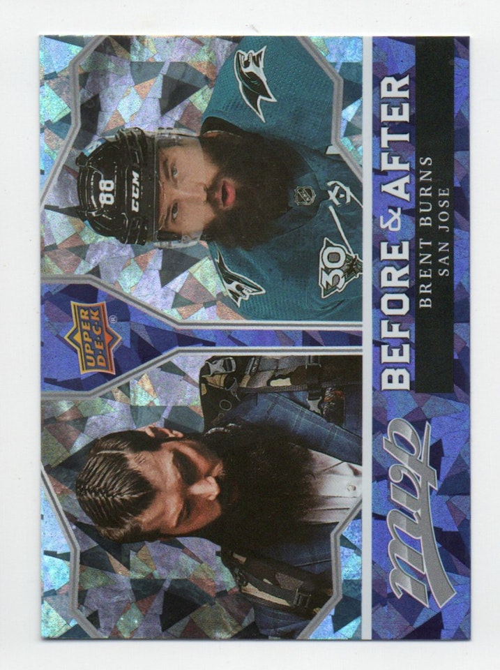 2021-22 Upper Deck MVP Before and After #BA11 Brent Burns (10-X359-SHARKS)