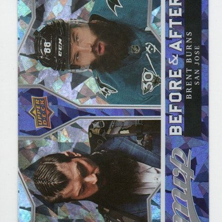 2021-22 Upper Deck MVP Before and After #BA11 Brent Burns (10-X359-SHARKS)