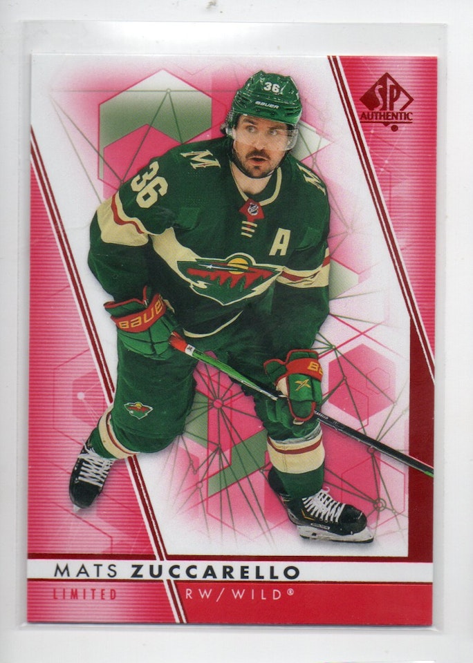 2022-23 SP Authentic Limited Red #36 Mats Zuccarello (12-X357-NHLWILD)