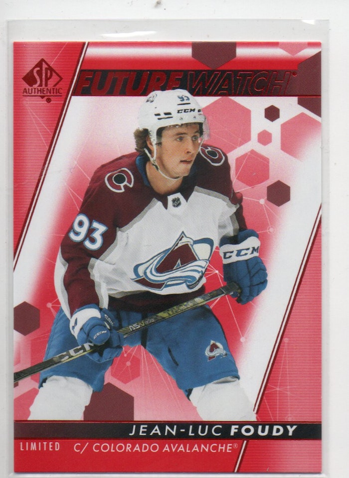 2022-23 SP Authentic Limited Red #196 Jean-Luc Foudy FW (15-X345-AVALANCHE)