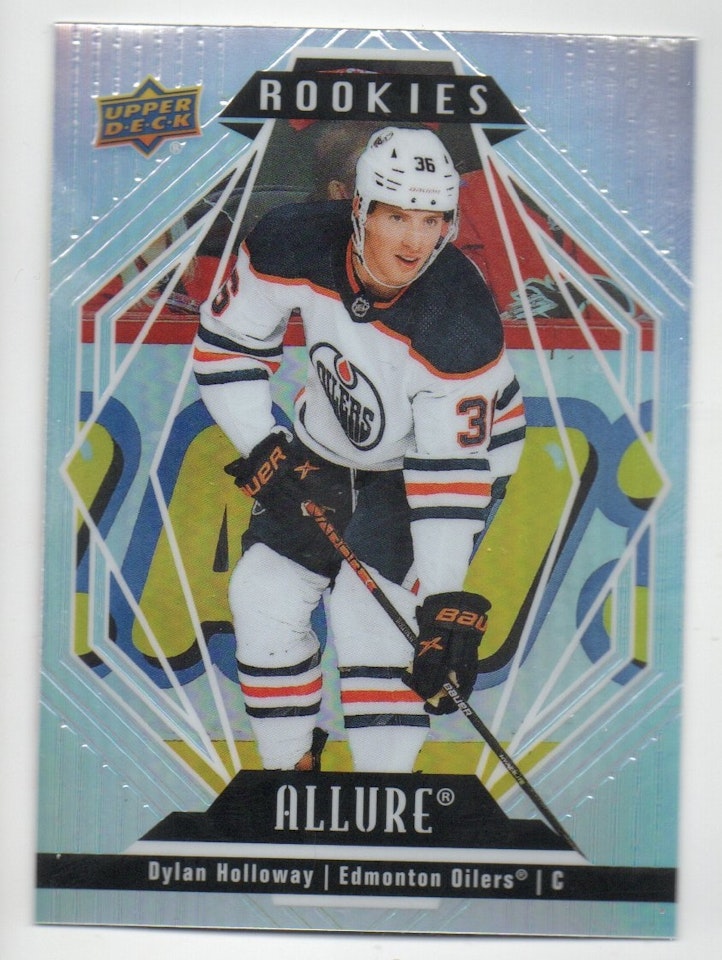 2022-23 Upper Deck Allure #121 Dylan Holloway RC (10-X23-OILERS)