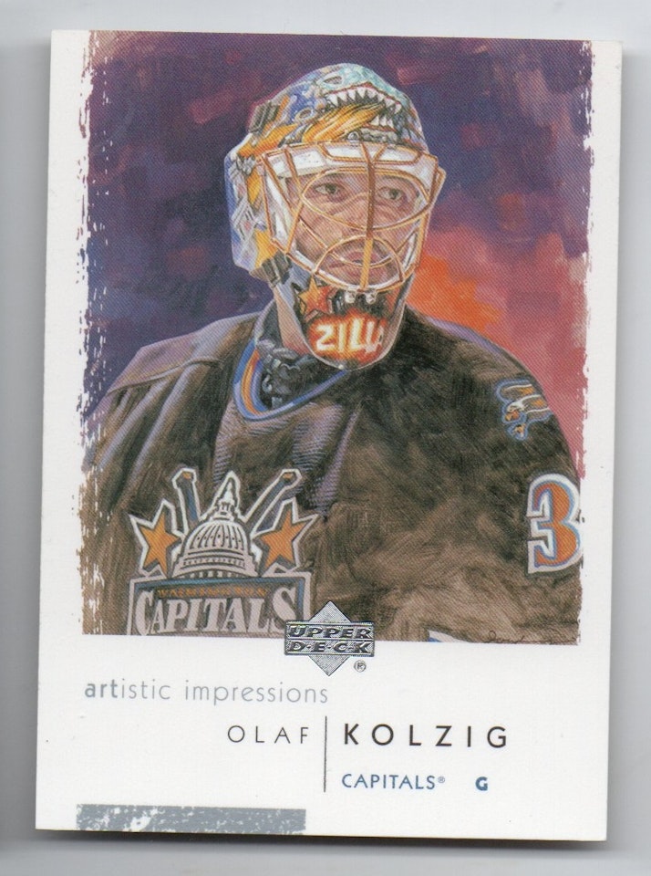 2002-03 UD Artistic Impressions #90 Olaf Kolzig (5-X72-CAPITALS)