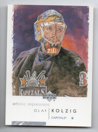 2002-03 UD Artistic Impressions #90 Olaf Kolzig (5-X72-CAPITALS)