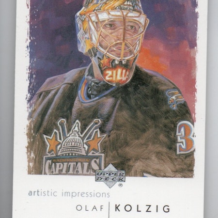 2002-03 UD Artistic Impressions #90 Olaf Kolzig (5-X72-CAPITALS)