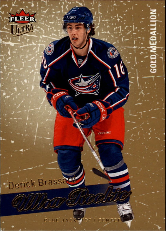 2008-09 Ultra Gold Medallion #201 Derick Brassard (25-X58-BLUEJACKETS)