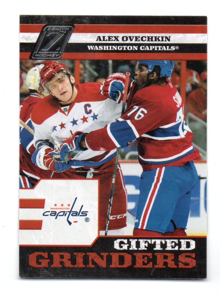 2010-11 Zenith Gifted Grinders #2 Alex Ovechkin (50-X280-CAPITALS)