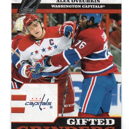 2010-11 Zenith Gifted Grinders #2 Alex Ovechkin (50-X280-CAPITALS)