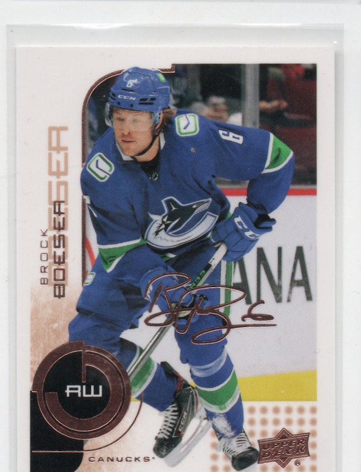 2022-23 Upper Deck MVP 20th Anniversary #37 Brock Boeser (12-X46-CANUCKS)