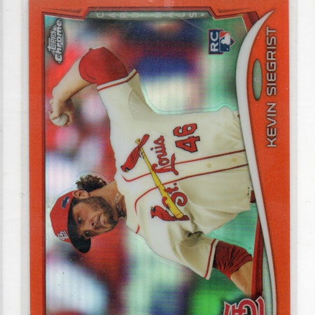 2014 Topps Chrome Orange Refractors #81 Kevin Siegrist (25-X58-MLBCARDINALS)